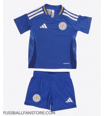 Leicester City Replik Heimtrikot Kinder 2024-25 Kurzarm (+ Kurze Hosen)